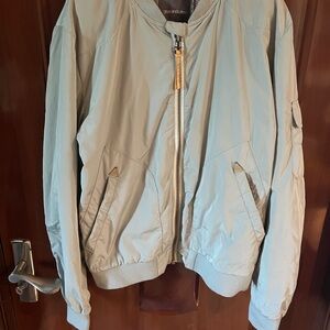 Men's Light Gray Bomber Jacket